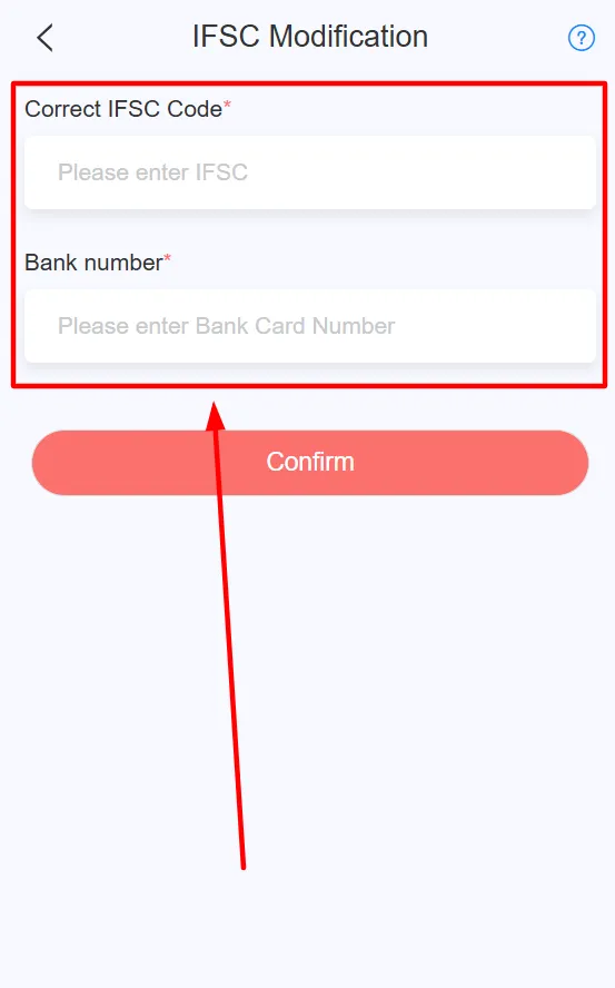 Enter the required details on the new page